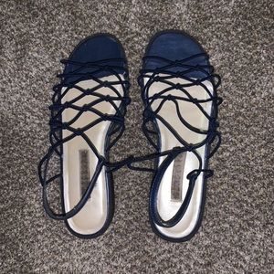 Blue sandals